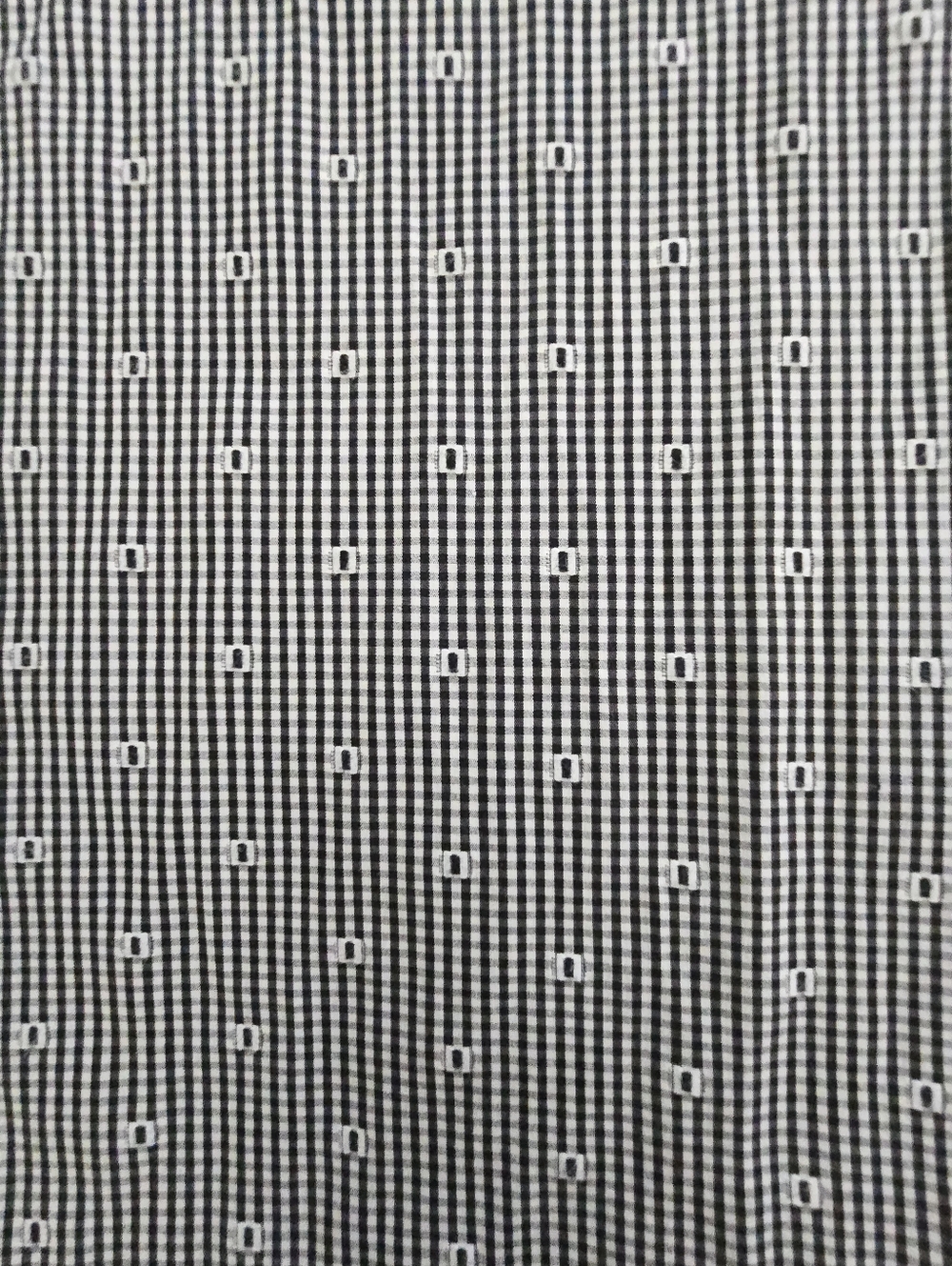 Bugatchi Uomo XL Button Down Shirt Black White Micro Check Modern Fit - Picture 2 of 9
